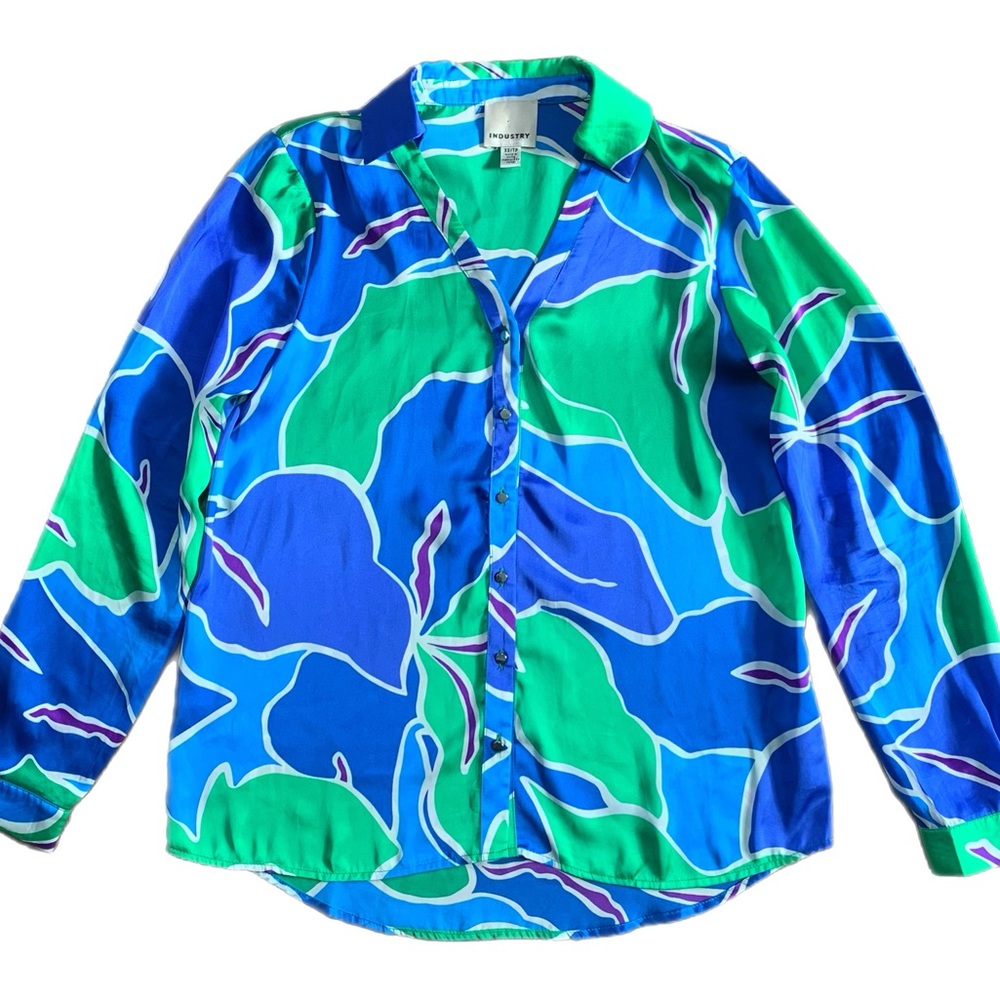 INDUSTRY Colorful Button Down Shirt